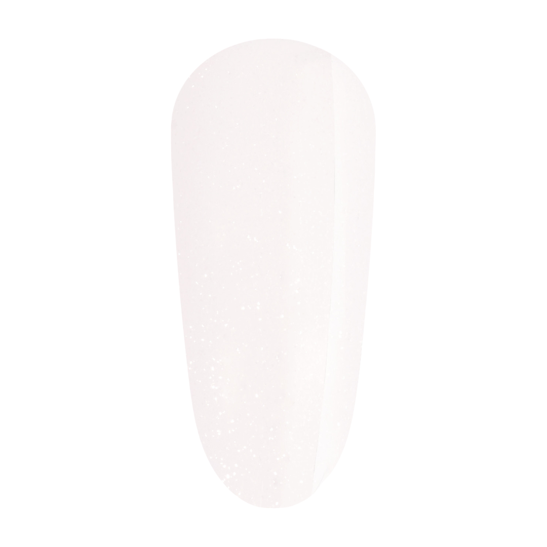 The Gel Bottle Veil - Creamy White Pink shimmer Gel Polish, milky pink nails