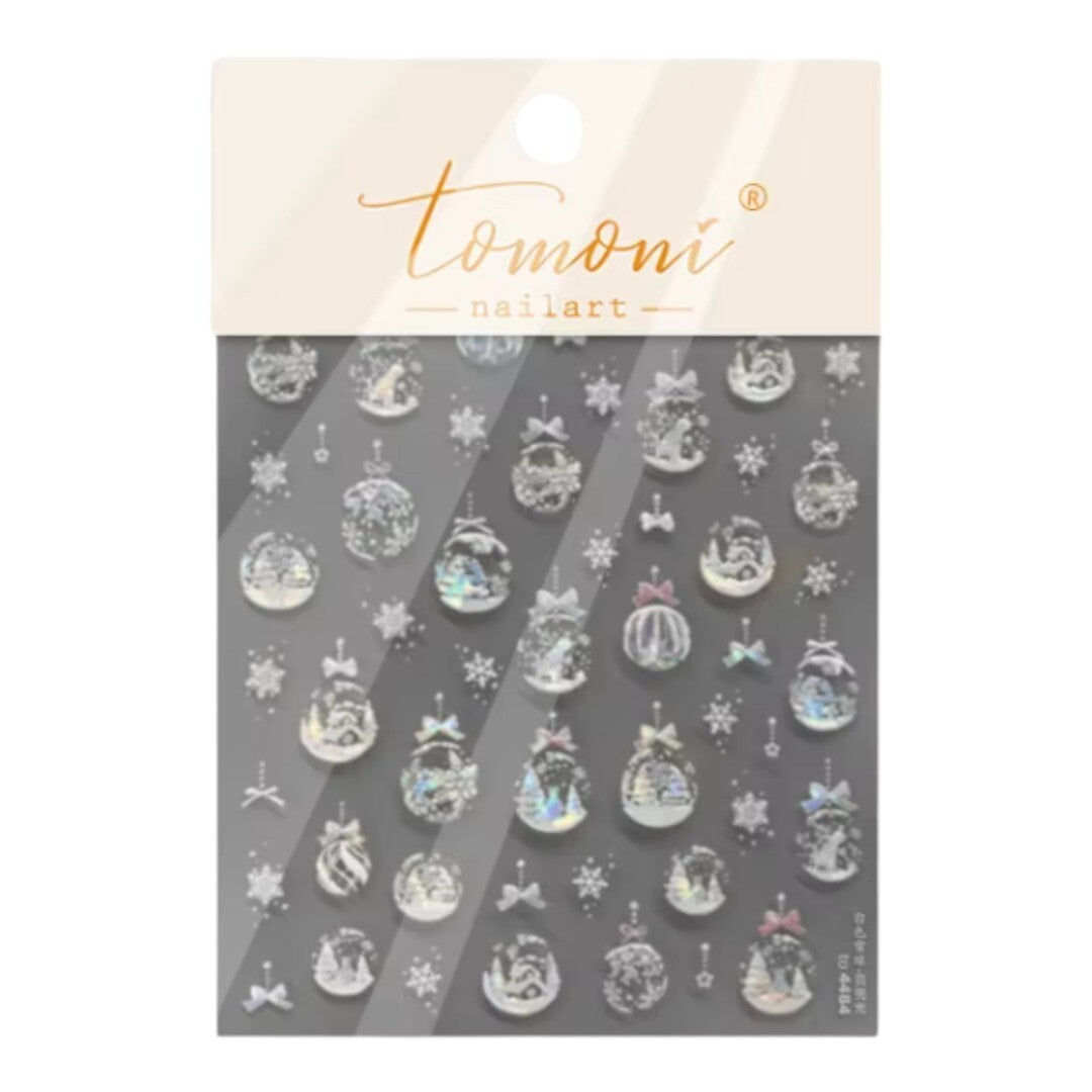 CNBS Nail Stickers Christmas Ornaments, nail decals​, decals for nails, amazon nail decals