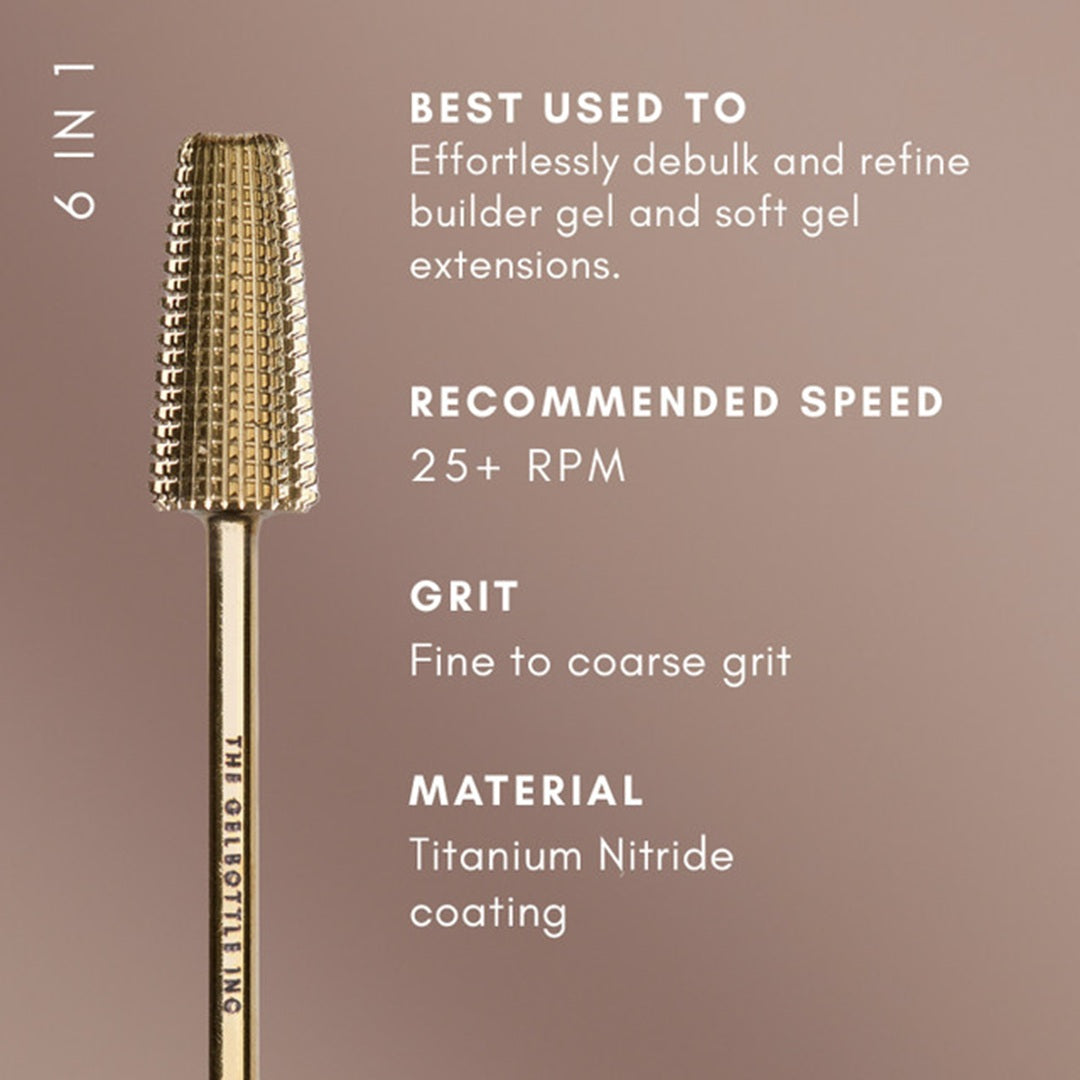 The Gelbottle Nail Drill Bits - 6In1 3/32