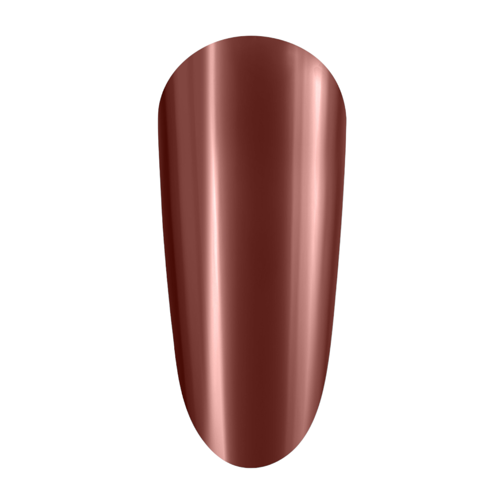 The Gel Bottle Chrome Pigment - Rouge for Brown Chrome Nails