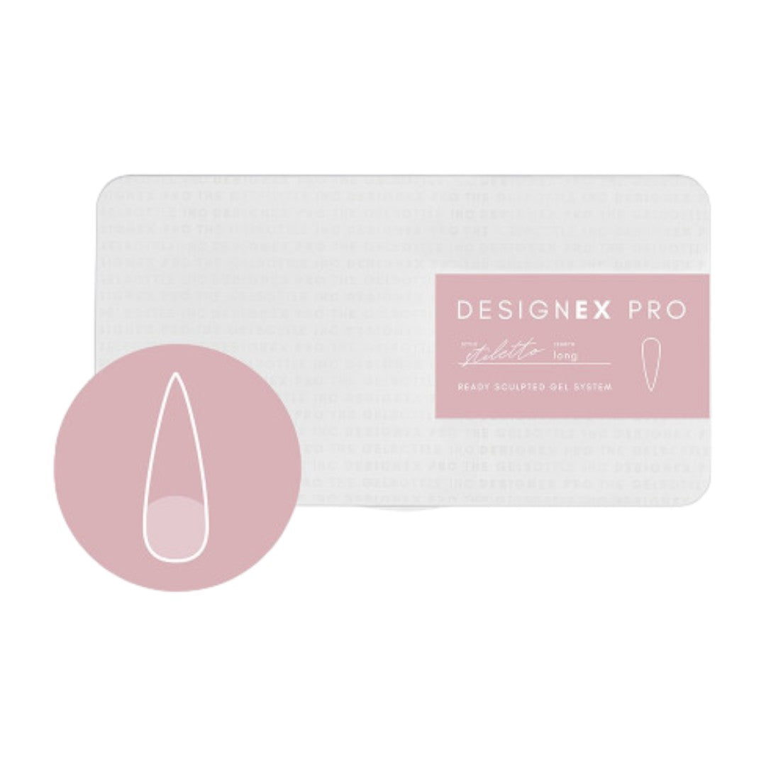 The Gel Bottle DesignEx Pro Tips - Press on Nail, Soft Gel Tips Kit, nude french tip nails