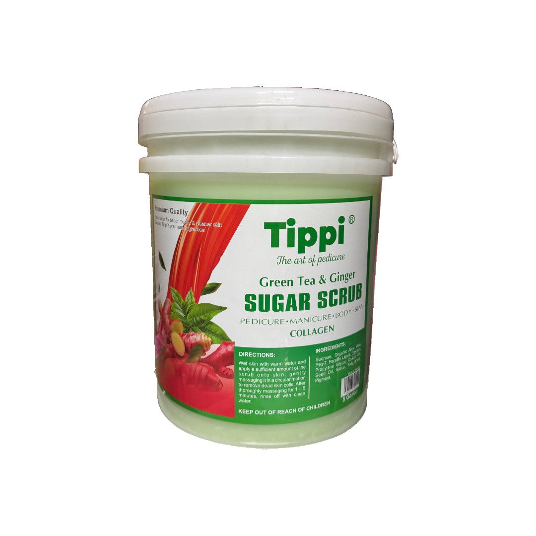 Tippi Sugar Scrub 5Gal - Ginger & Green Tea