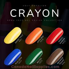 Ugly Duckling Gel Polish (HEMA-Free) - Crayon Collection (6pcs)