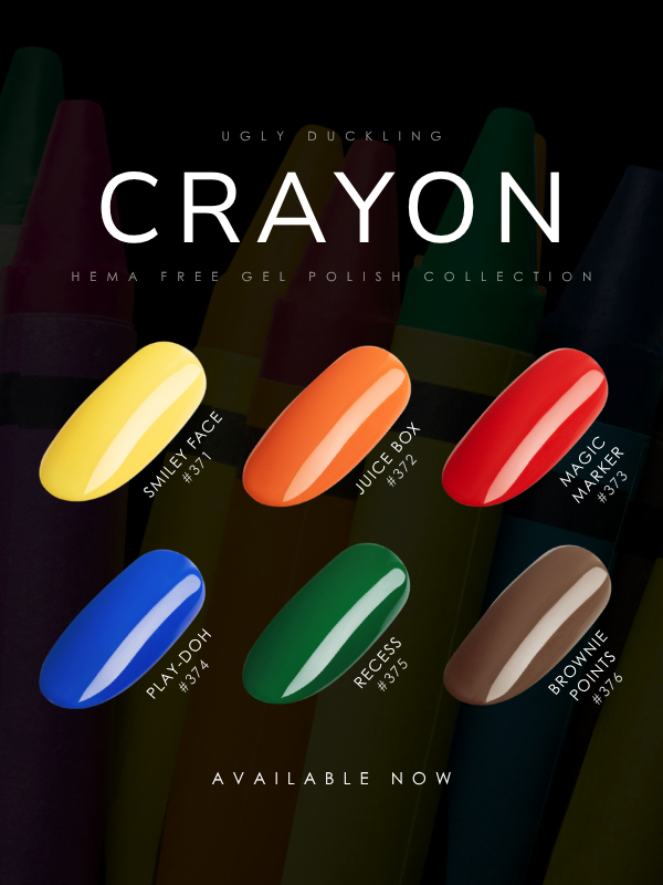 Ugly Duckling Gel Polish (HEMA-Free) - Crayon Collection (6pcs)