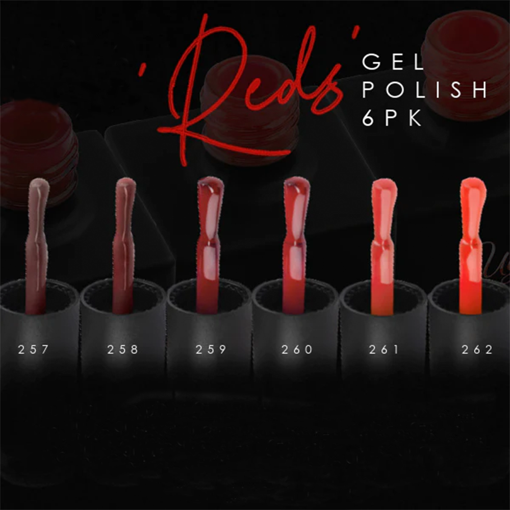 red nail polish colors, Ugly Duckling REDS' Gel Polish Collection (6Pcs)