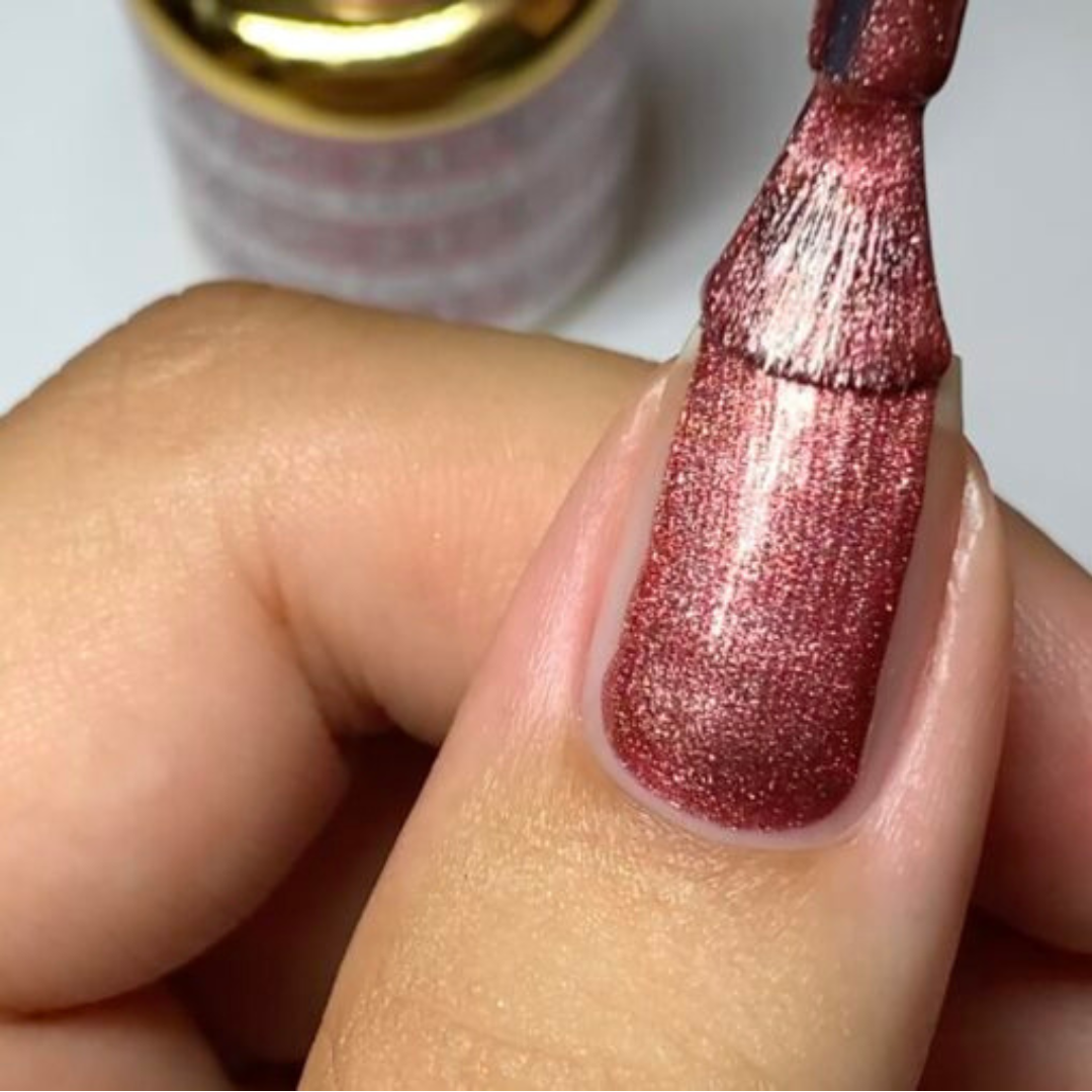 DND DC Mermaid 237 Muted Pink - Sparkling Glitter Gel Polish