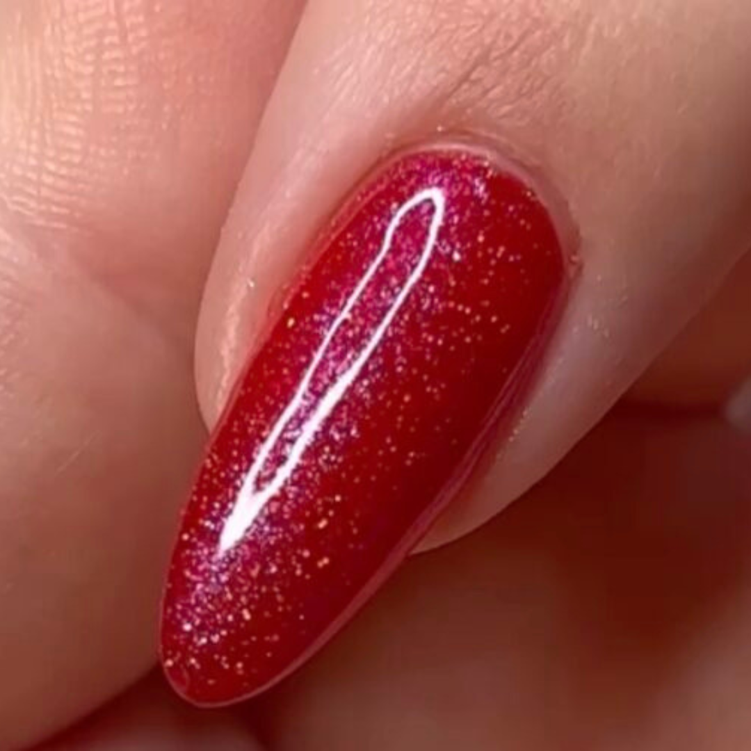DND DC Mermaid 246 Coral - Sparkling Glitter Gel Polish