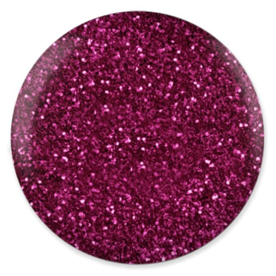 DND DC Platinum 195 Hot Pink - Metallic Glitter Gel Polish