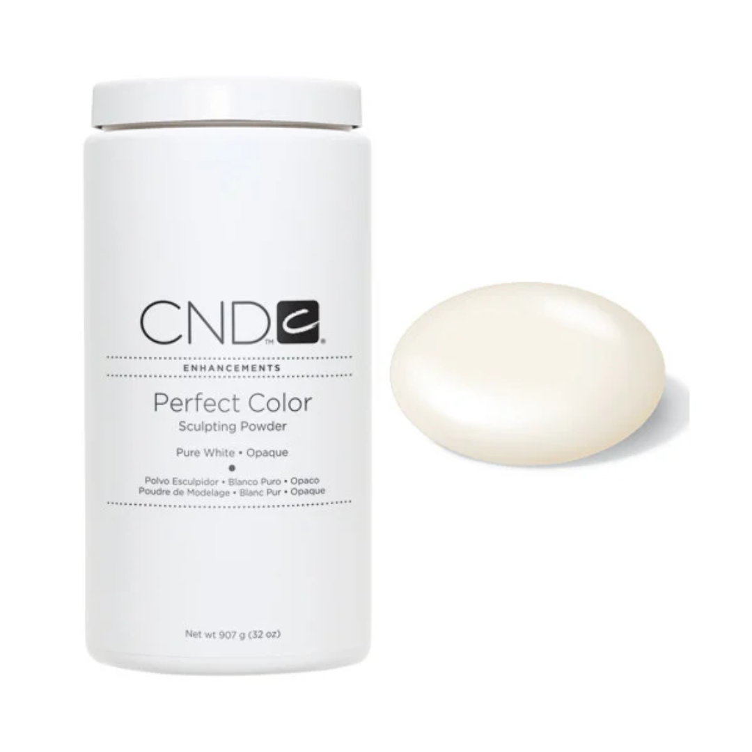 CND Perfect Colour Powder 32oz - Pure White Opaque