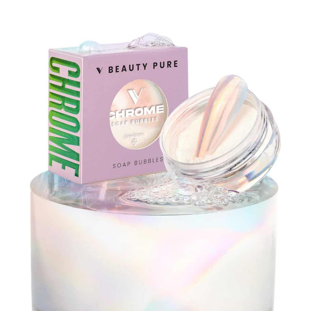V Beauty Pure chrome nail powder Soap Bubbles