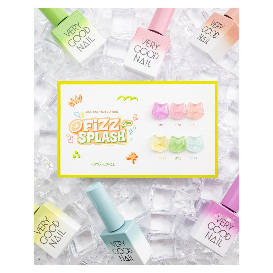 Very Good Nail Glitter Gel Polish - Fizz Splash Collection #SP19-24 (6pcs)
