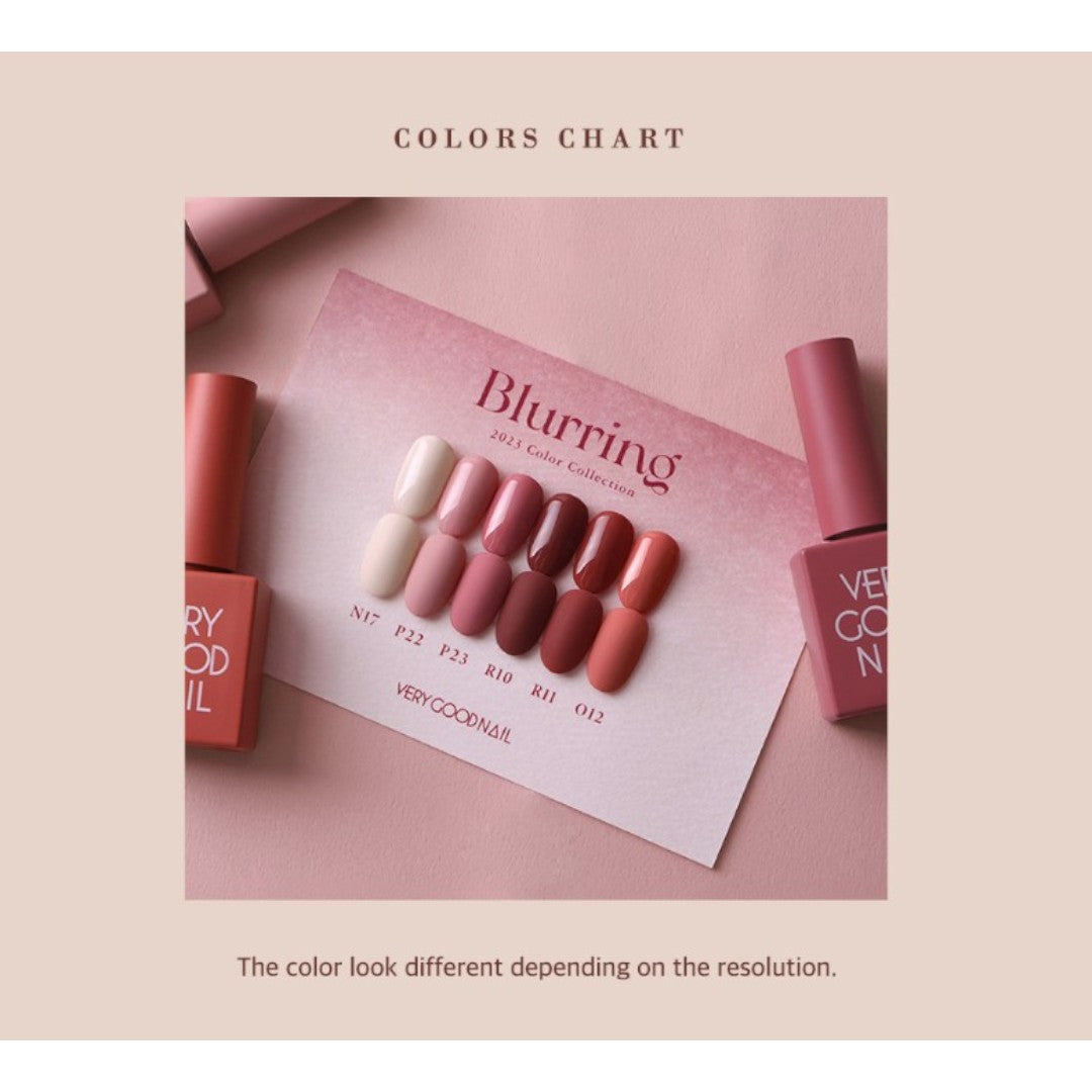 Very Good Nail Blurring 2023 Colour Collection, korean nails​, korean gel nail polish​, korean nail salon, korean nail art​, korean nail color, korean nail polish​, very good nail