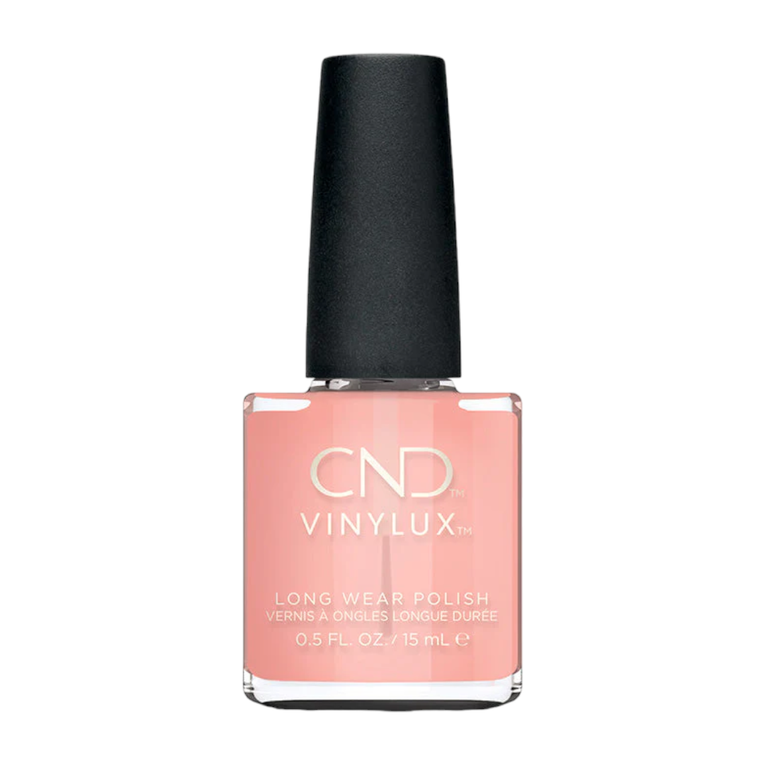 CND Vinylux Nail Polish - 467 Sunrise Energy, A sheer coral pink with a sunny disposition. 