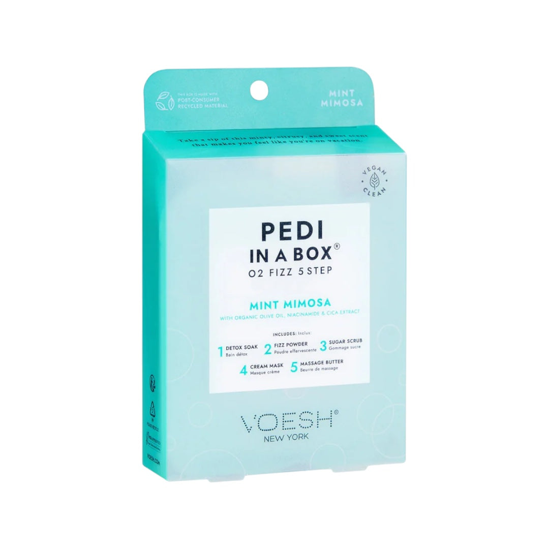 Voesh 5In1 Pedi In A Box O2 Fizz - Mint Mimosa