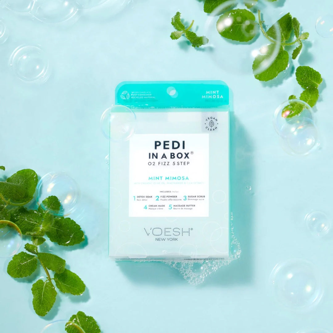 Voesh 5In1 Pedi In A Box O2 Fizz - Mint Mimosa