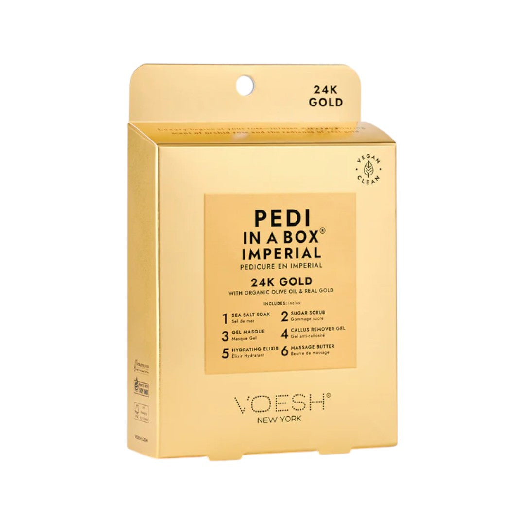Voesh 6in1 Pedi in a Box - Imperial 24K Gold