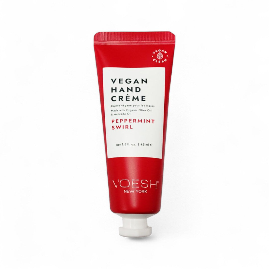 Voesh Peppermint Swirl Duo (4 Step Pedi Kit + Hand Cream + Nail Stickers)