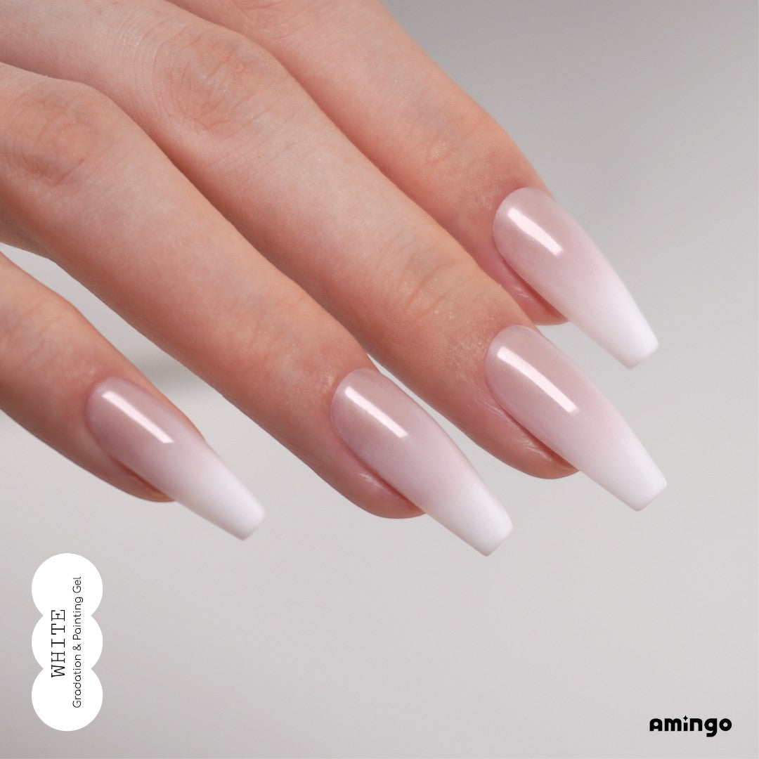 Amingo Airfit Gragel White, korean gel nail polish, korean nail supply, art nail gel​