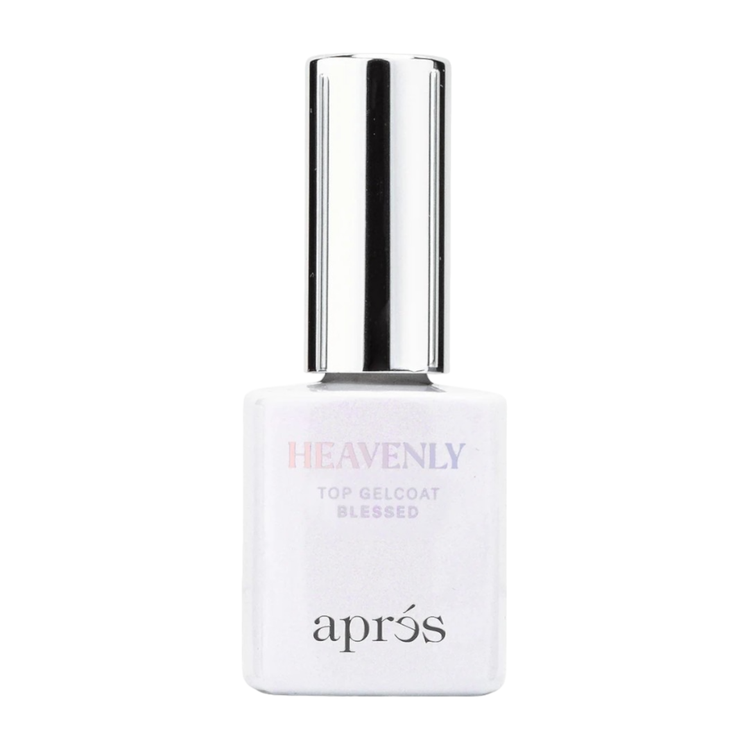 Apres Heavenly Top Coat Gel Polish Blessed Purple Chrome, cosmo nail supply