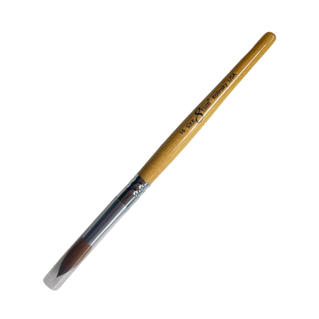 Acrylic Powder Nail Brush - Cre8tion Kolinsky Brush 16