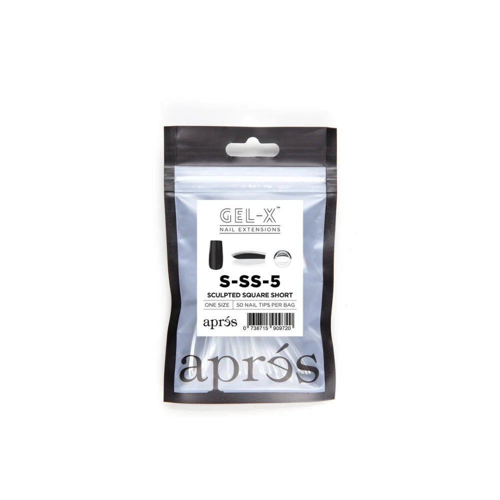 Apres Gel-X Refill Tips - Sculpted Square Short (50Pcs)