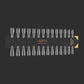 Apres Gel-X Tip Swatch - Natural/Sculpted Stiletto Long