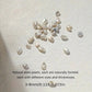CNBS Nail Charms - White Crystal Clusters 10pcs