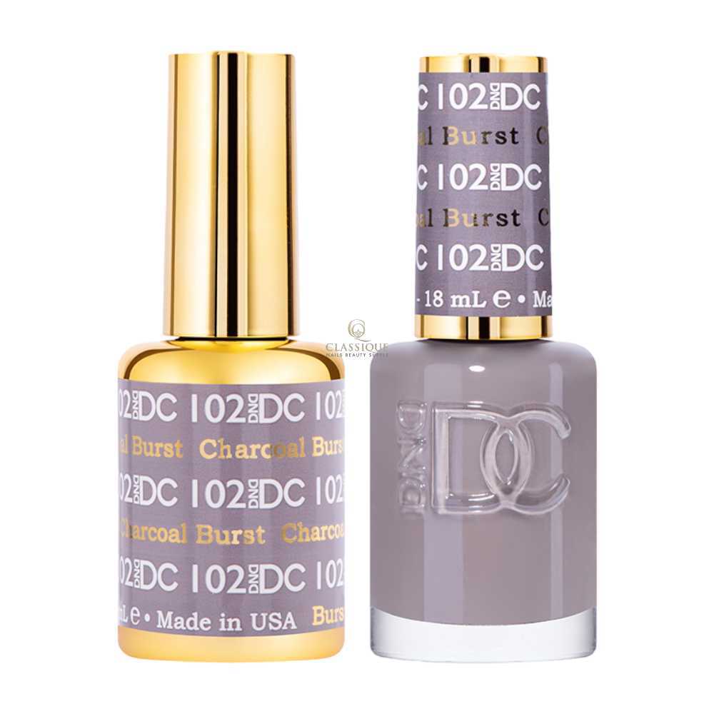 DND DC Gel & Lacquer Duo - Charcoal Burst #102