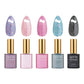 Apres Kuromi Naught & Nice Flash Glitter Gel Couleur W/ Pink Skull Cap Accessory (Set Of 5)