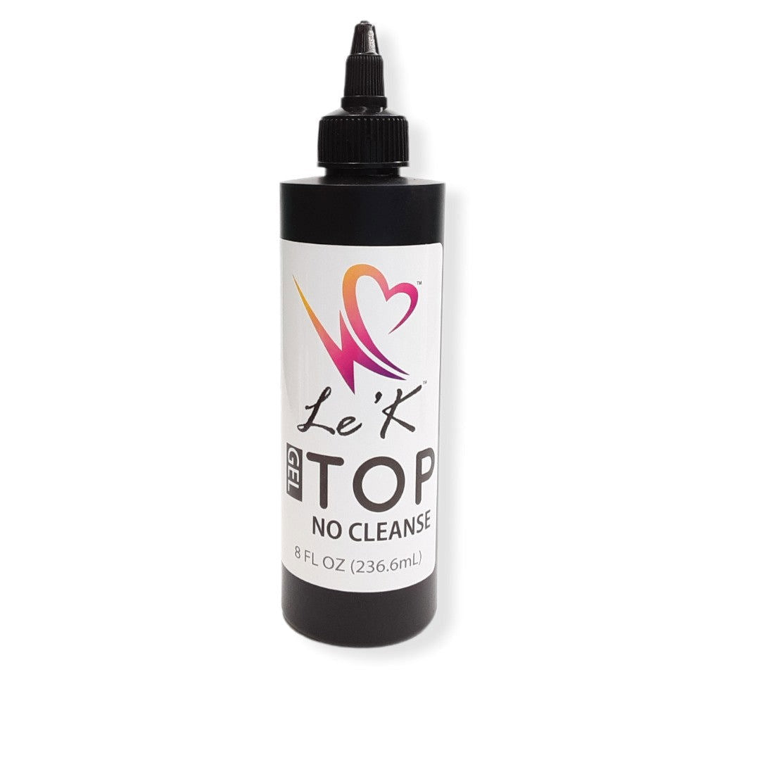 Le'k LED/UV Gel Top Coat Refill - No Cleanse 8Oz