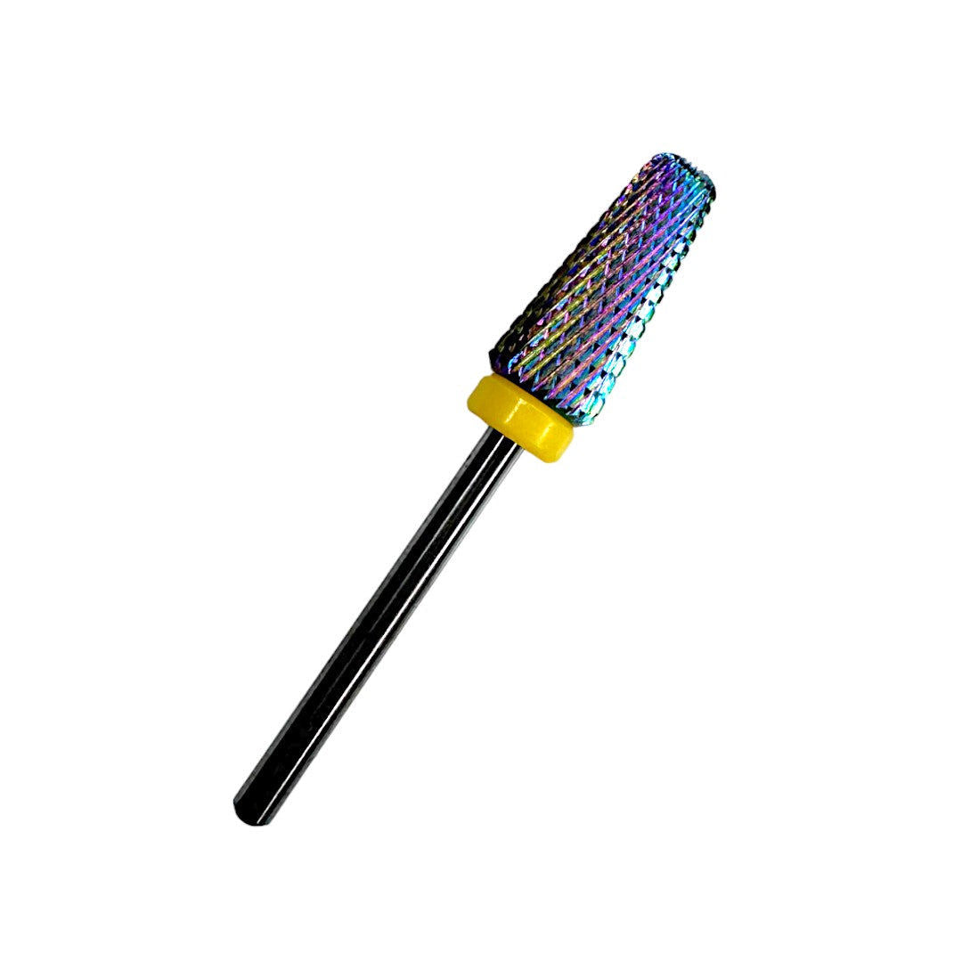 SP Nail Drill Bits - 5in1 Carbide RM Medium Grit 3/32 Rainbow