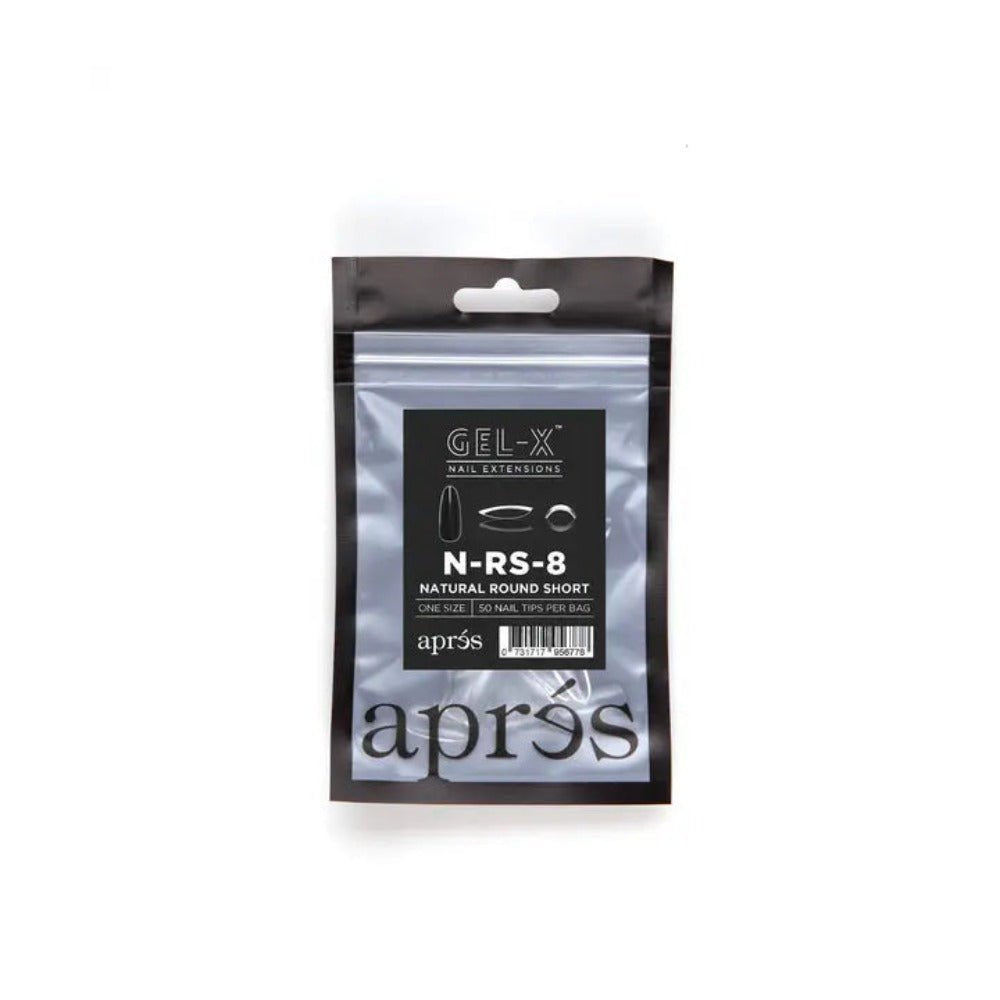 Apres Gel-X Refill Tips - Natural Stiletto Short (50Pcs)