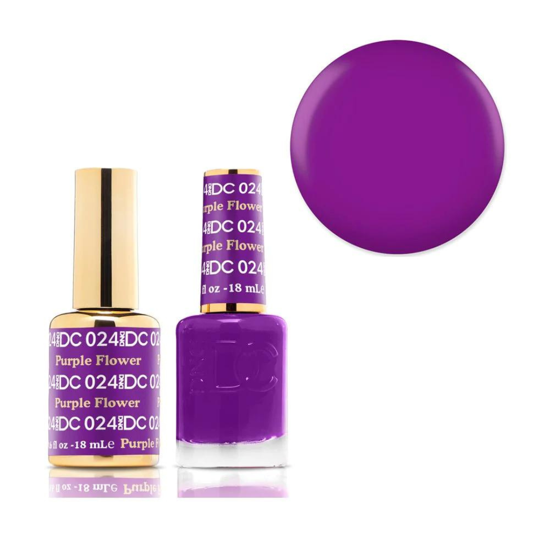 DND DC Gel & Lacquer Duo - Purple Flower #024