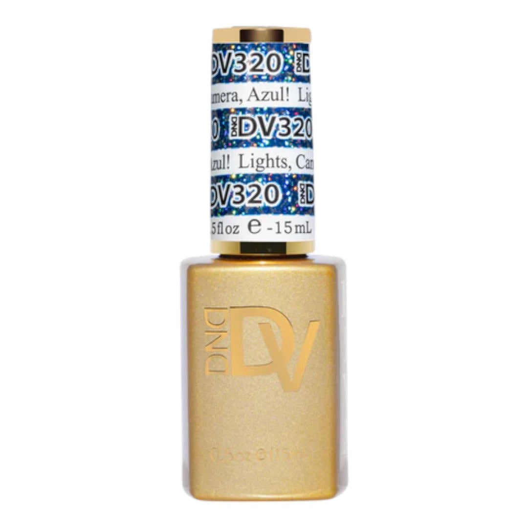 DND Diva Platinum Gel Polish - Lights, Camera, Azul! #320