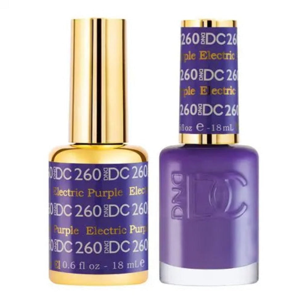 DND DC Gel & Lacquer Duo - Electric Purple #260