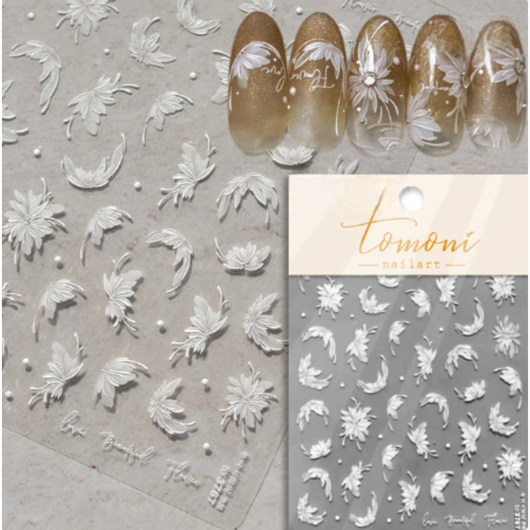 CNBS Nail Stickers - Dahlia Flowers