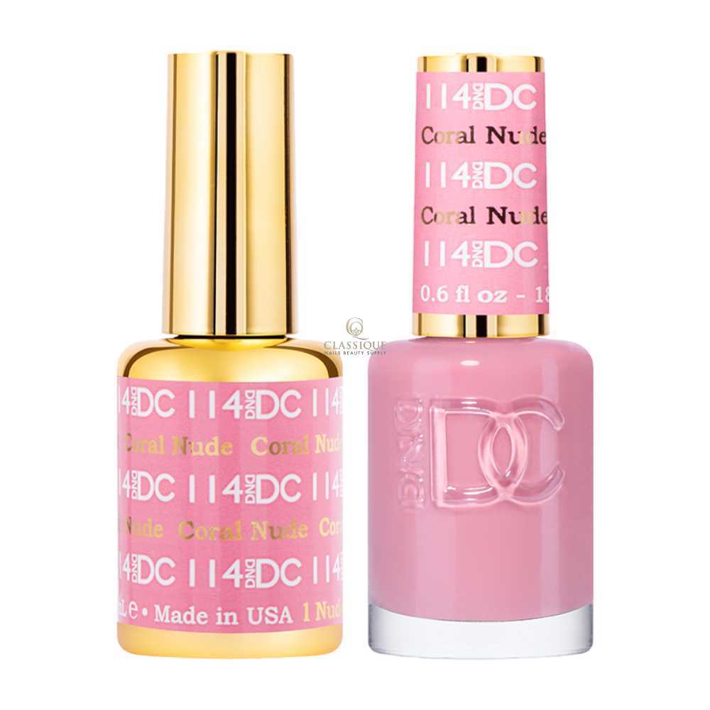 DND DC Gel & Lacquer Duo - Coral Nude #114