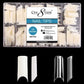 Cre8tion Nail Tips Box - Clear Long Straight (550Pcs) #15152