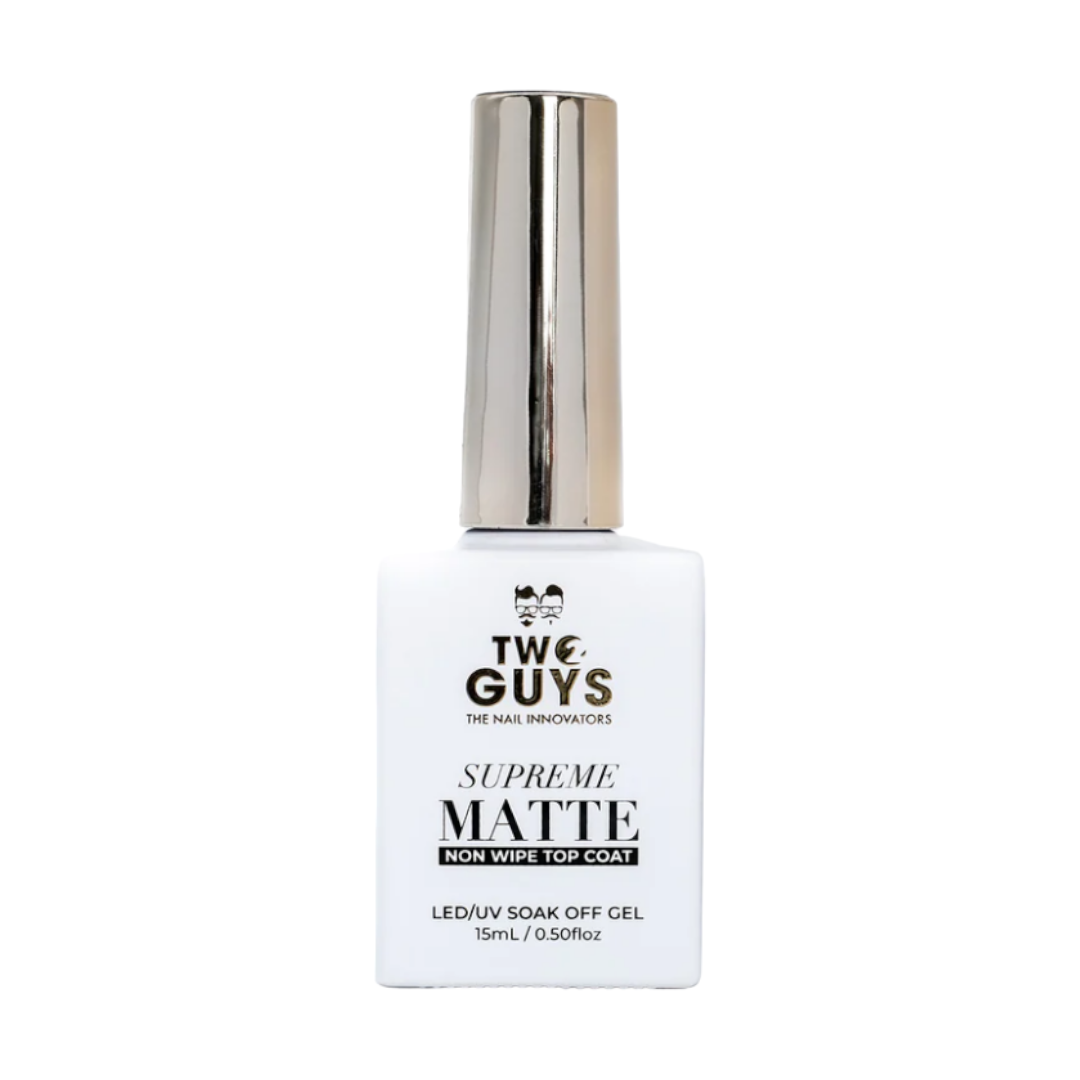 2Guys Gel Top Coat - Non-Wipe Supreme Matte 15Ml