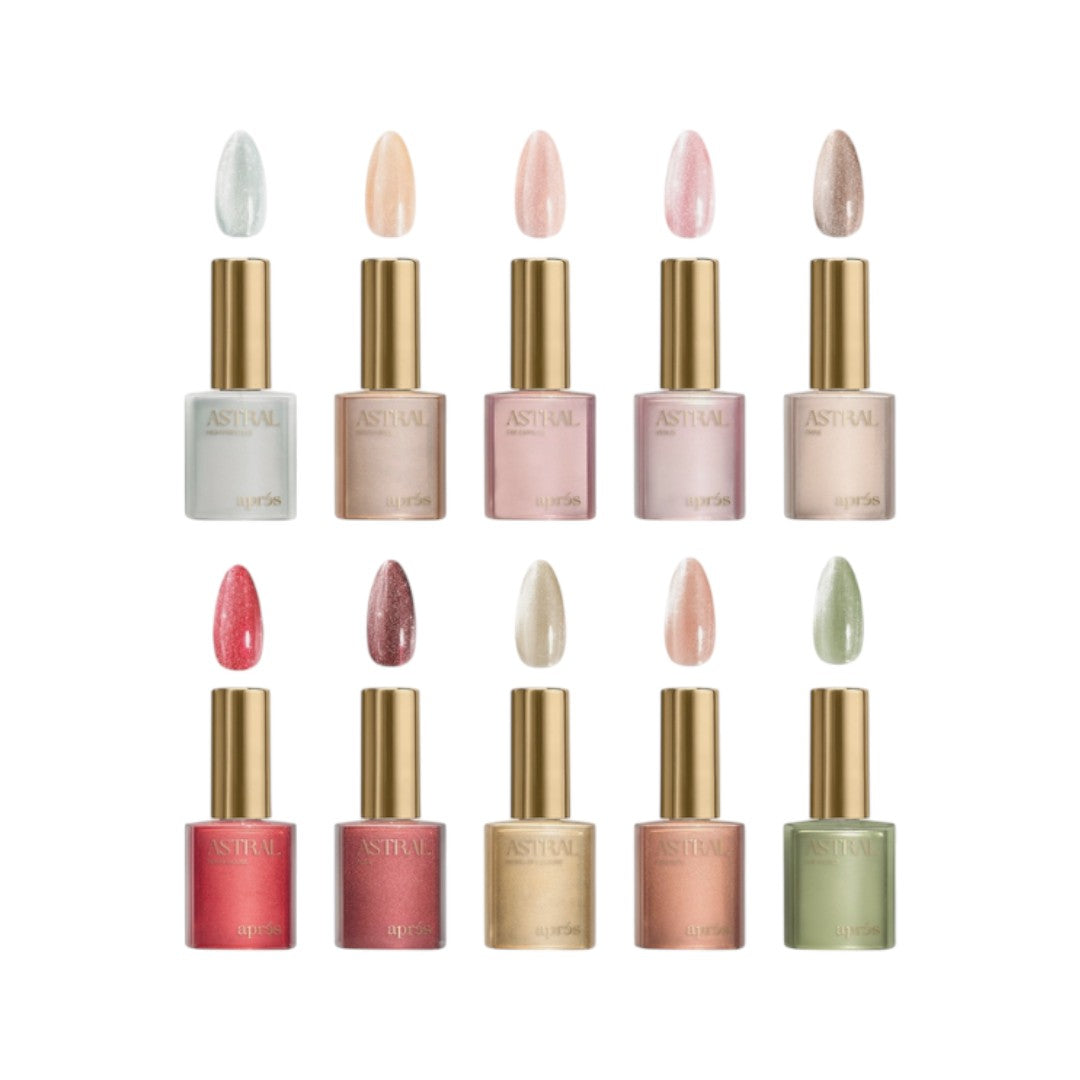 apres astral gel, apres Velvet Cat Eye Gel Polish The Astral Collection CE11-20 (10pcs), gel polish set, jessica nail supply