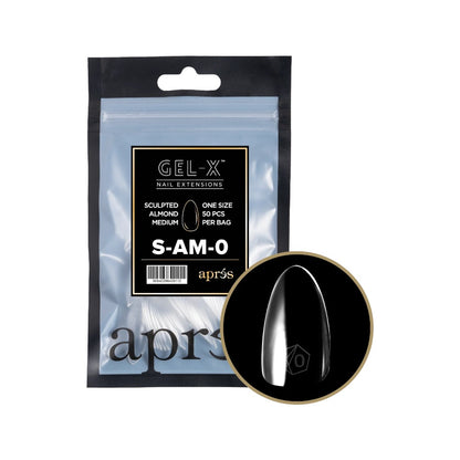 apres Gel-X Refill Tips 2.0 - Sculpted Almond Medium (50pcs)