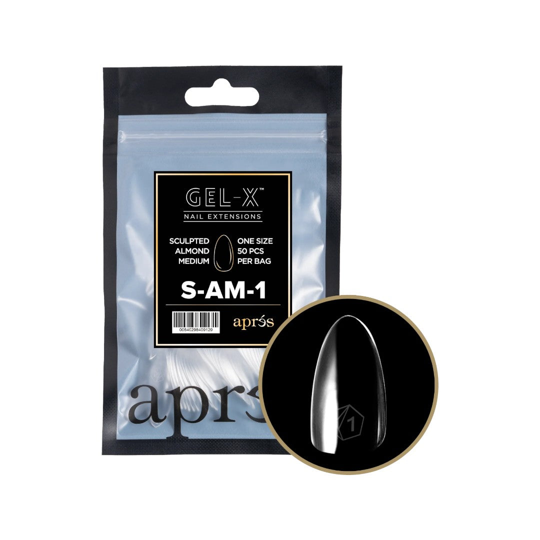 apres Gel-X Refill Tips 2.0 - Sculpted Almond Medium (50pcs)