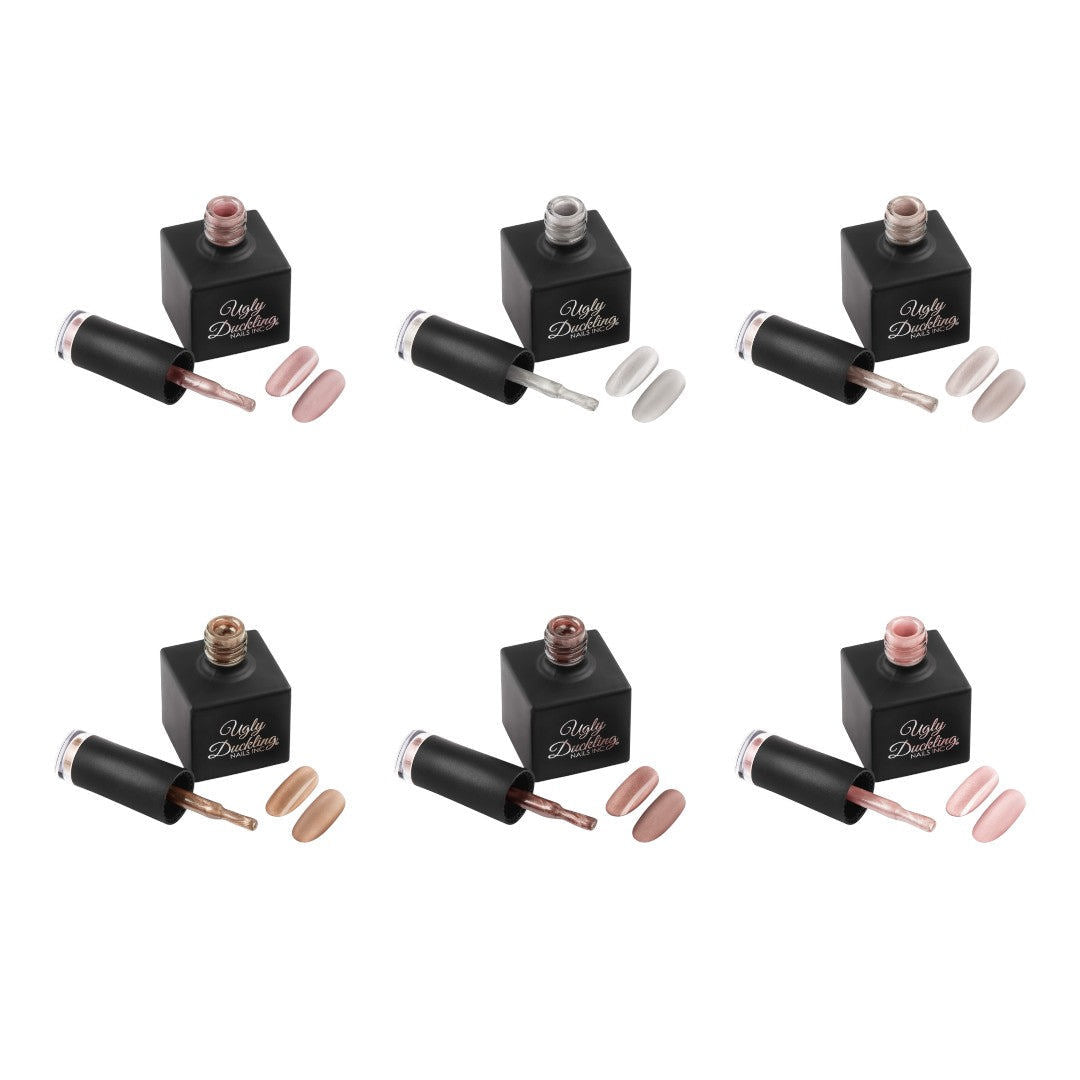 Ugly Duckling Cat Eye Gel Polish (HEMA-Free) Silk Collection #329-334 6Pcs