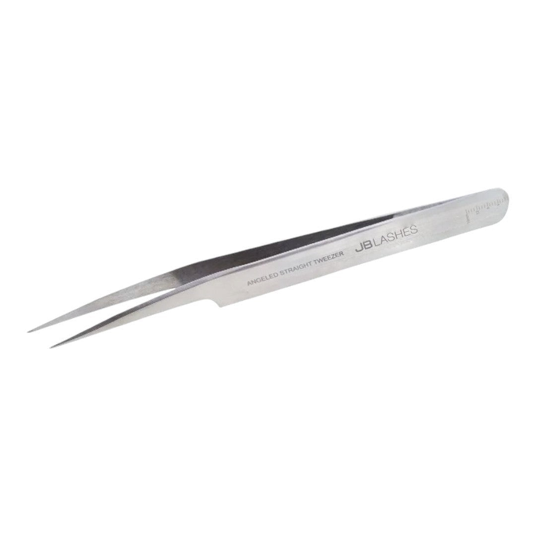 JB Stainless Steel Pro-Angled Straight Tweezer
