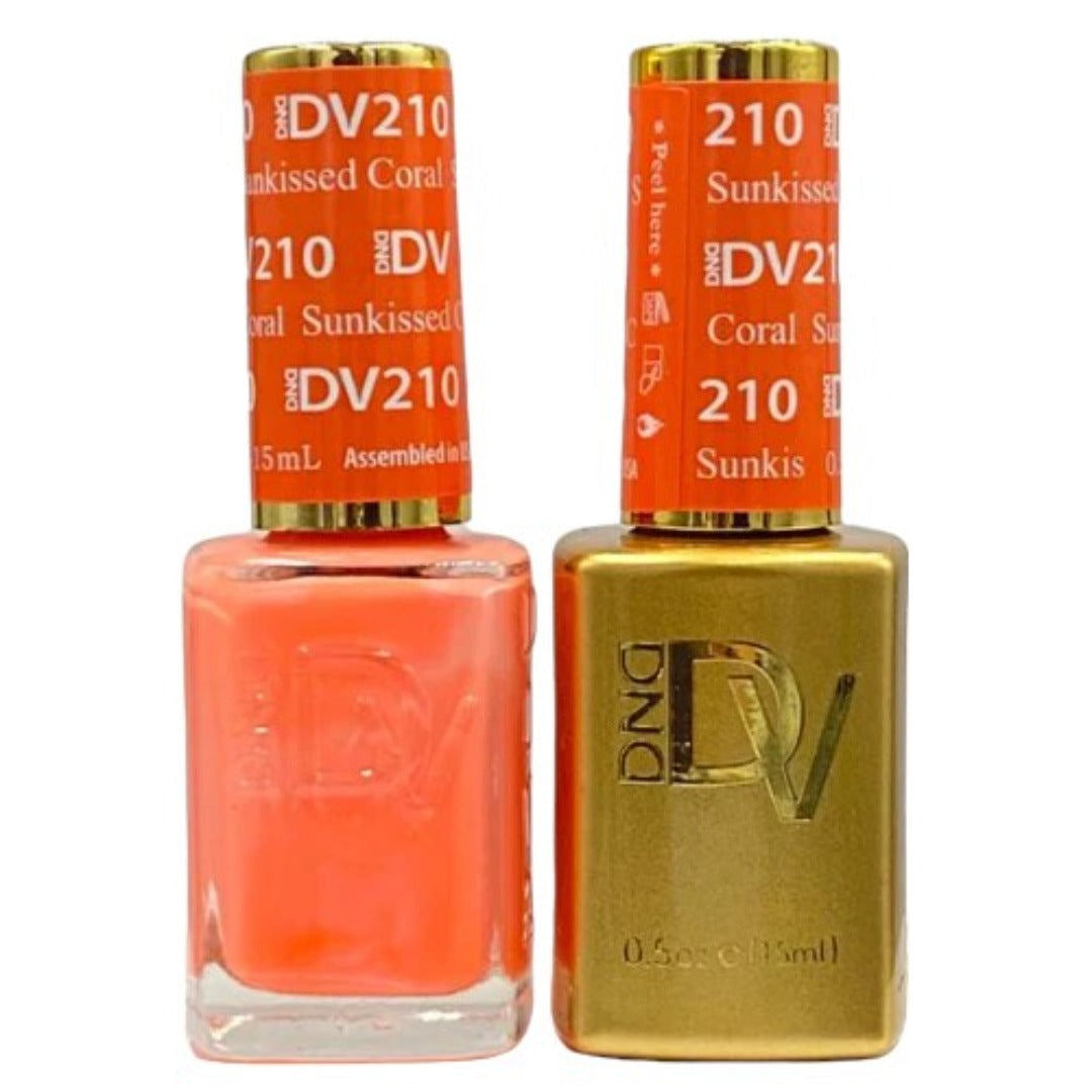 DND Diva Gel & Lacquer Duo - Sunkissed Coral #210