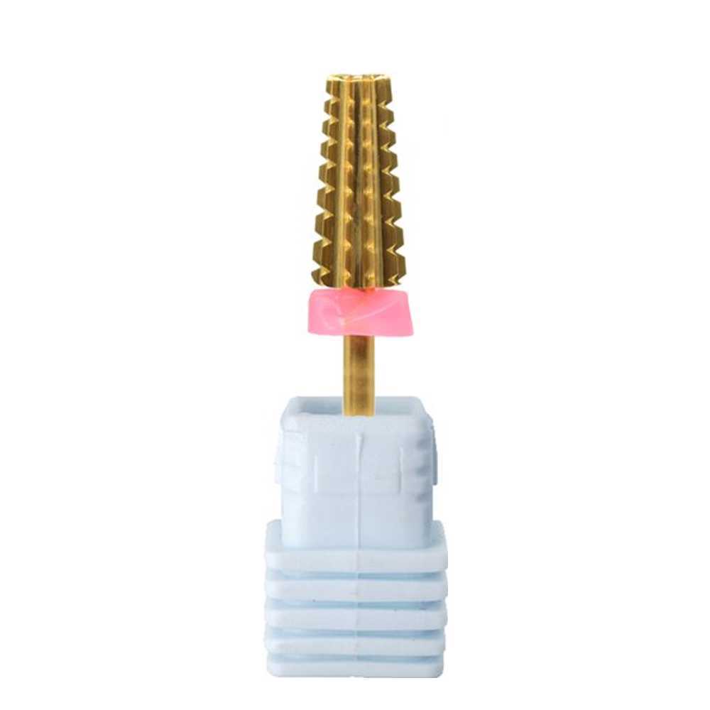 SP Nail Drill Bits - 5in1 Carbide G3X Triple Extra Coarse Grit 3/32 Gold