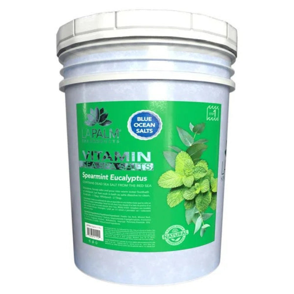 La Palm Sea Spa Salt - Spearmint Eucalyptus 5Gal Bucket