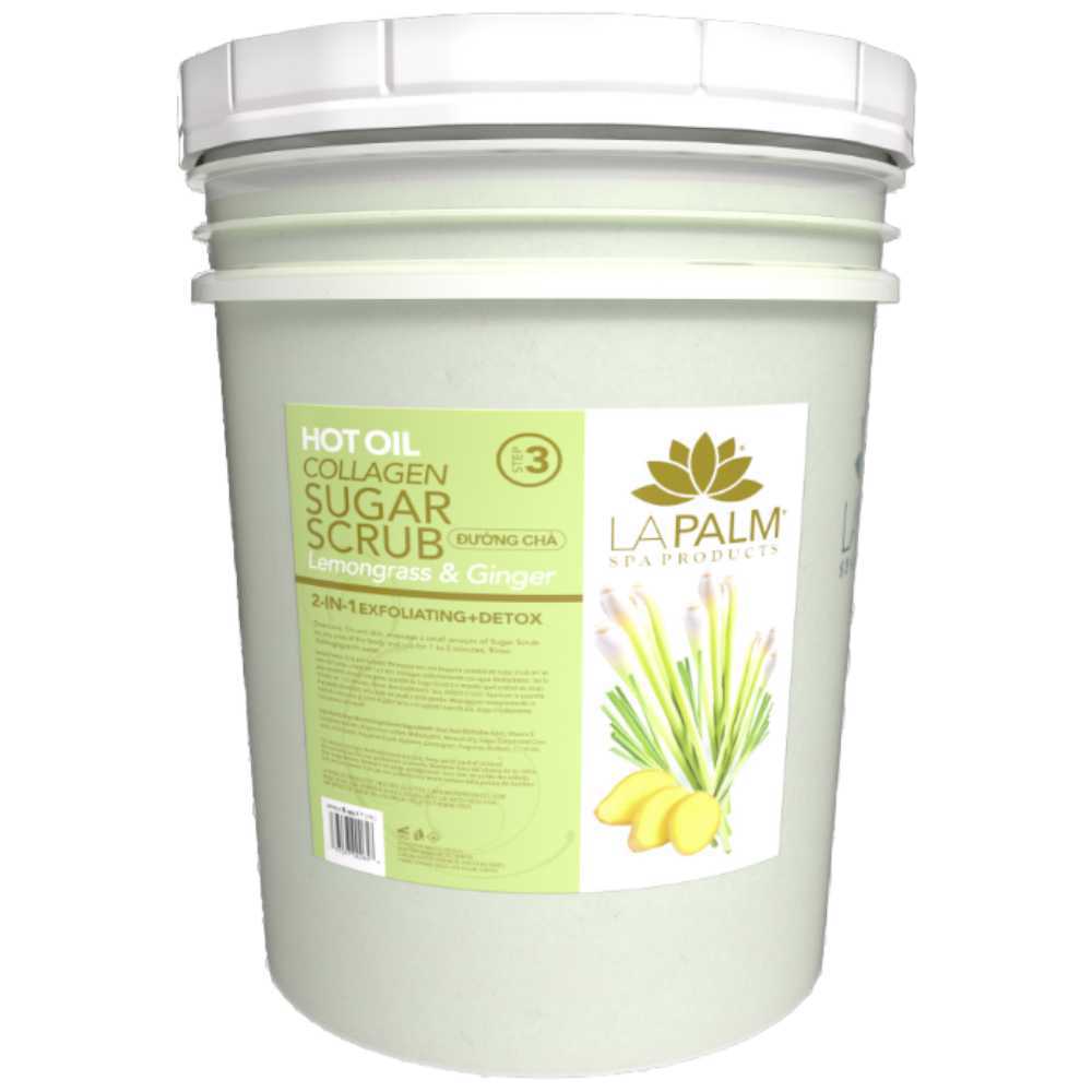 La Palm Hot Oil Sugar Scrub - Lemongrass & Ginger