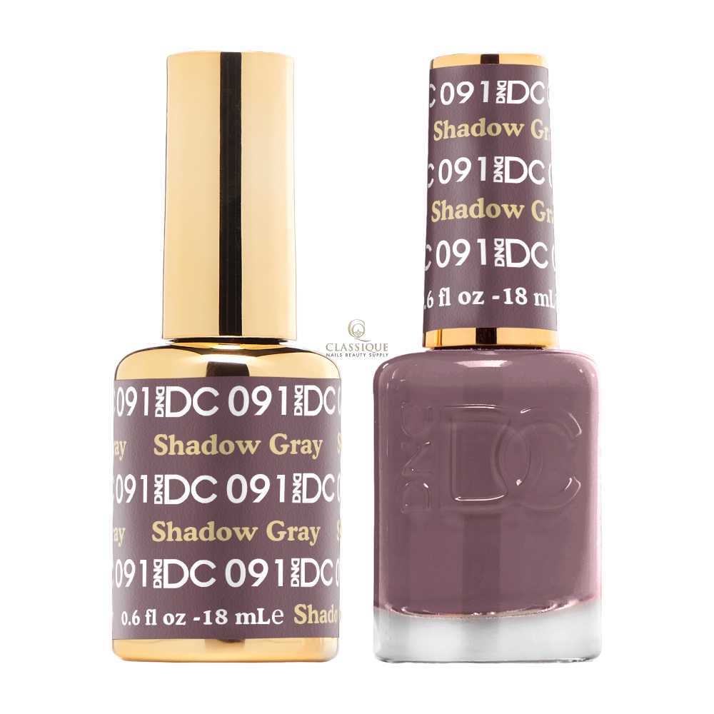 DND DC Gel & Lacquer Duo - Shadow Gray #091