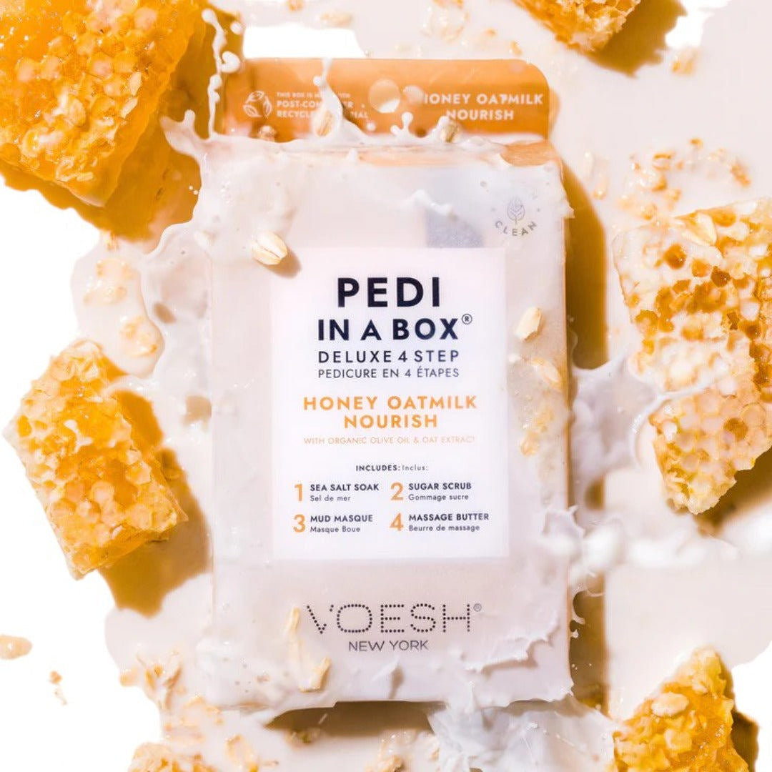 Voesh 4In1 Pedi In A Box - Honey Oatmilk Nourish #VPC208MLK